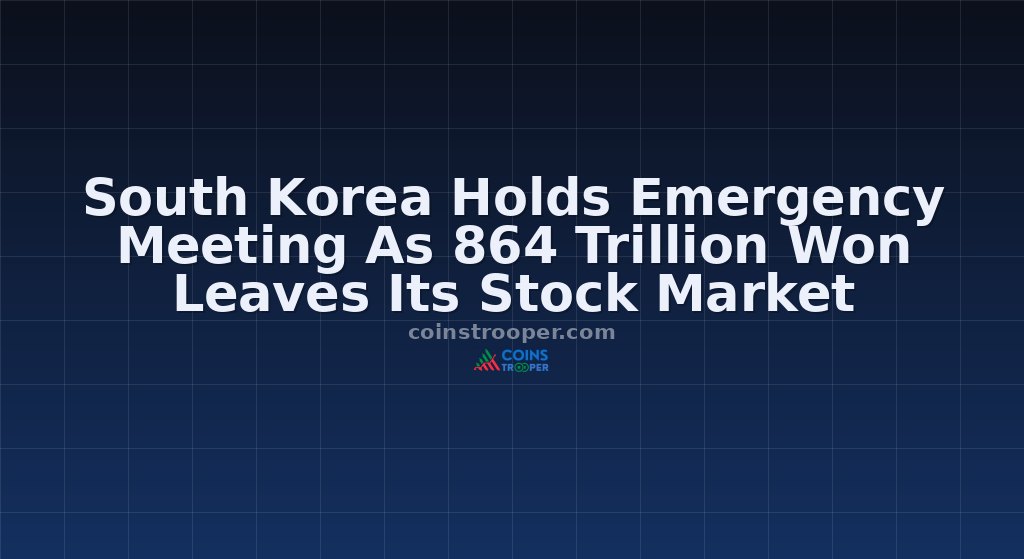 South Korea Holds Emergency Meeting As 864 Trillion Won Leaves Its Stock Market