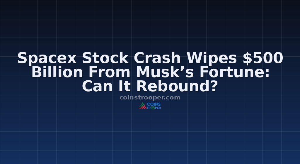 Spacex Stock Crash Wipes $500 Billion From Musk’s Fortune: Can It Rebound?