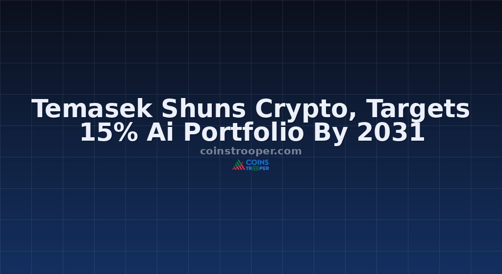 Temasek Shuns Crypto, Targets 15% Ai Portfolio By 2031