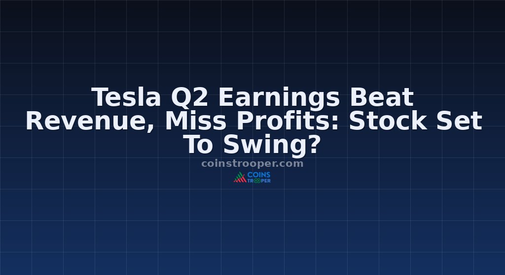 Tesla Q2 Earnings Beat Revenue, Miss Profits: Stock Set To Swing?