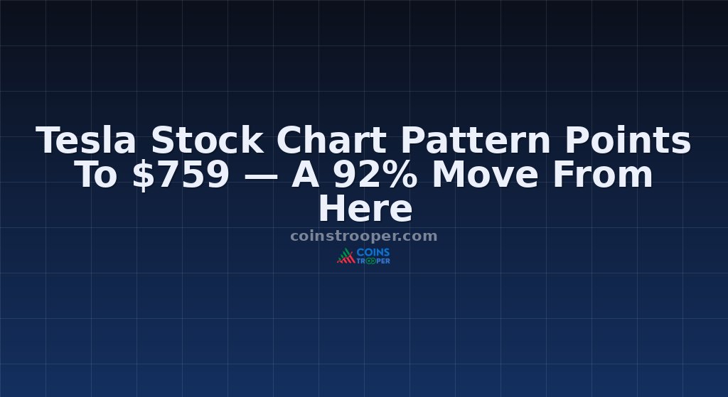 Tesla Stock Chart Pattern Points To $759 — A 92% Move From Here