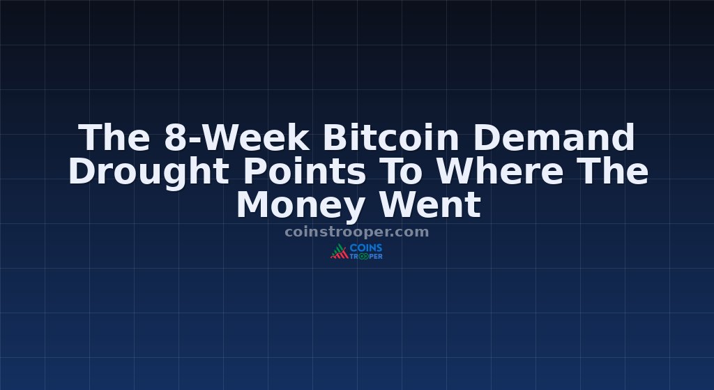 The 8-Week Bitcoin Demand Drought Points To Where The Money Went