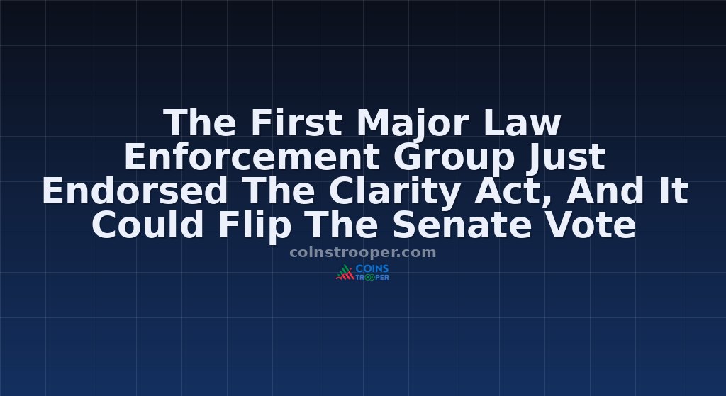 The First Major Law Enforcement Group Just Endorsed The Clarity Act, And It Could Flip The Senate Vote