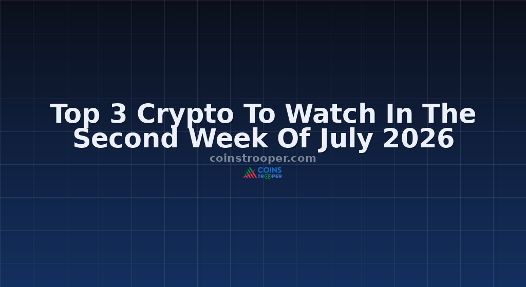 Top 3 Crypto To Watch In The Second Week Of July 2026