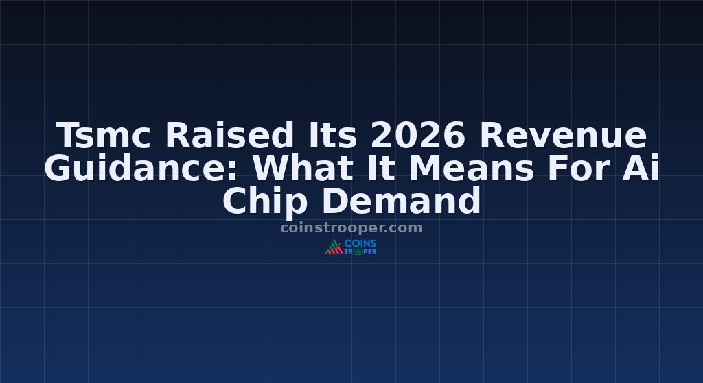 Tsmc Raised Its 2026 Revenue Guidance: What It Means For Ai Chip Demand