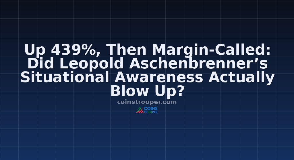 Up 439%, Then Margin-Called: Did Leopold Aschenbrenner’s Situational Awareness Actually Blow Up?
