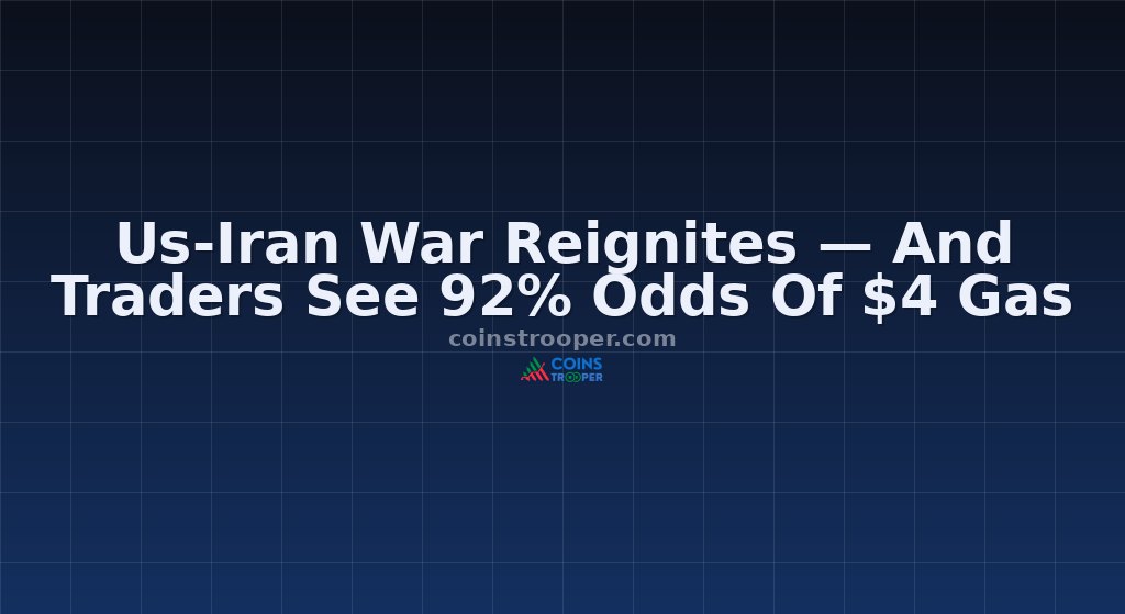Us-Iran War Reignites — And Traders See 92% Odds Of $4 Gas