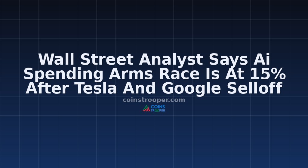 Wall Street Analyst Says Ai Spending Arms Race Is At 15% After Tesla And Google Selloff