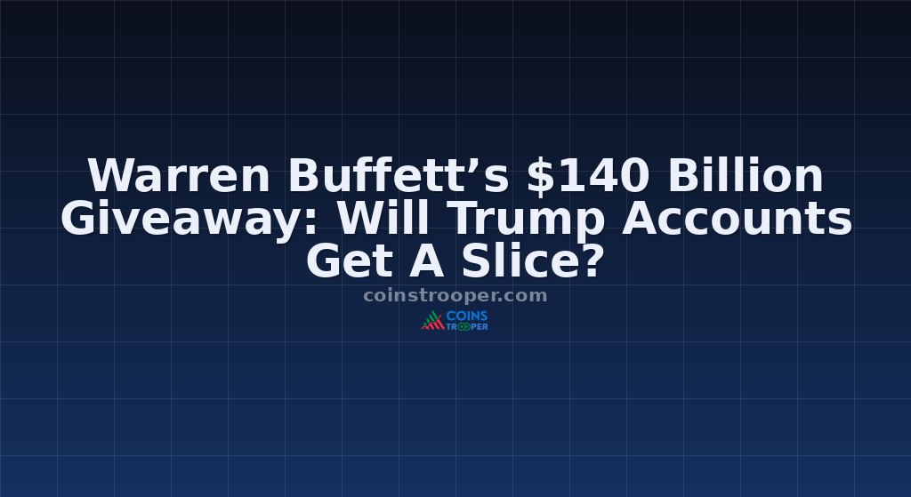 Warren Buffett’s $140 Billion Giveaway: Will Trump Accounts Get A Slice?
