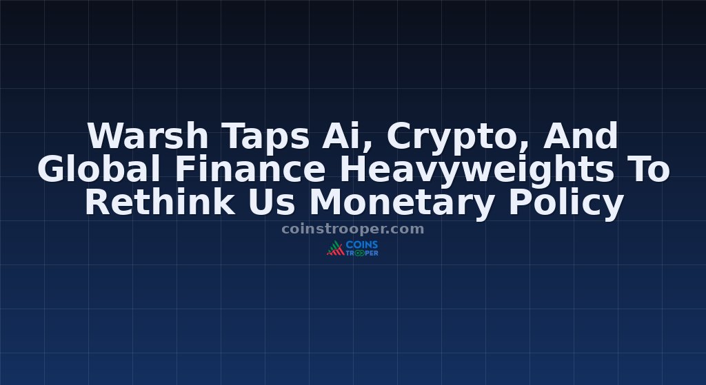 Warsh Taps Ai, Crypto, And Global Finance Heavyweights To Rethink Us Monetary Policy