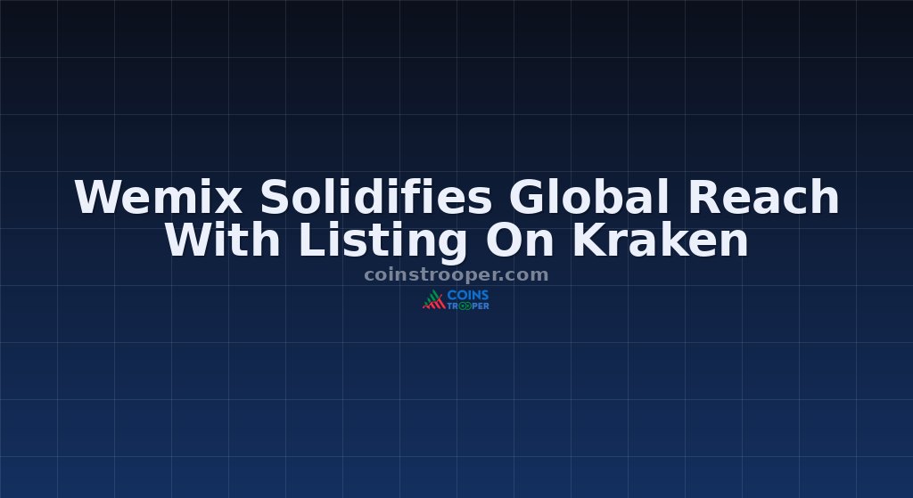 Wemix Solidifies Global Reach With Listing On Kraken