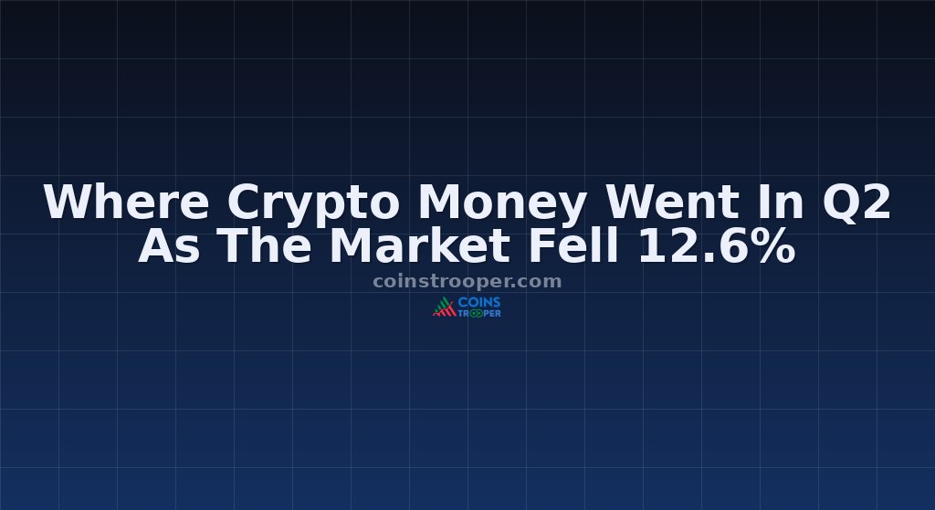Where Crypto Money Went In Q2 As The Market Fell 12.6%