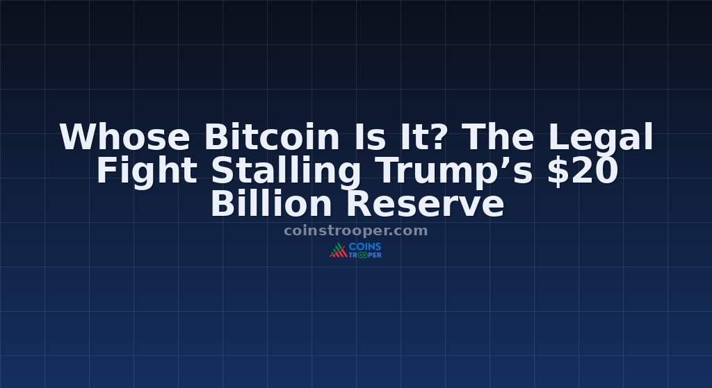 Whose Bitcoin Is It? The Legal Fight Stalling Trump’s $20 Billion Reserve