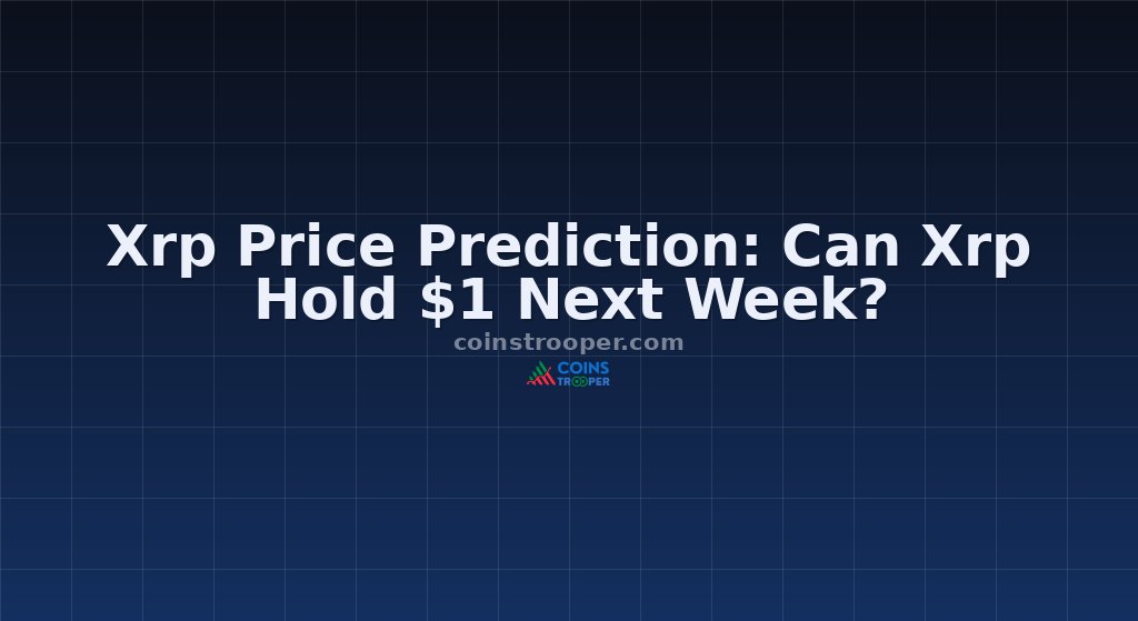 Xrp Price Prediction: Can Xrp Hold $1 Next Week?