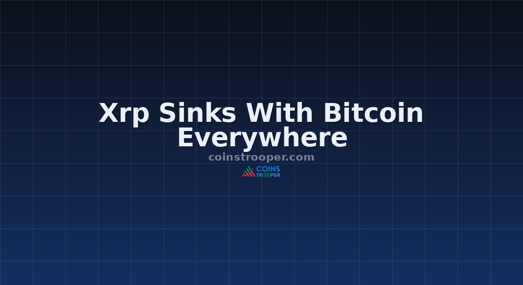 Xrp Sinks With Bitcoin Everywhere