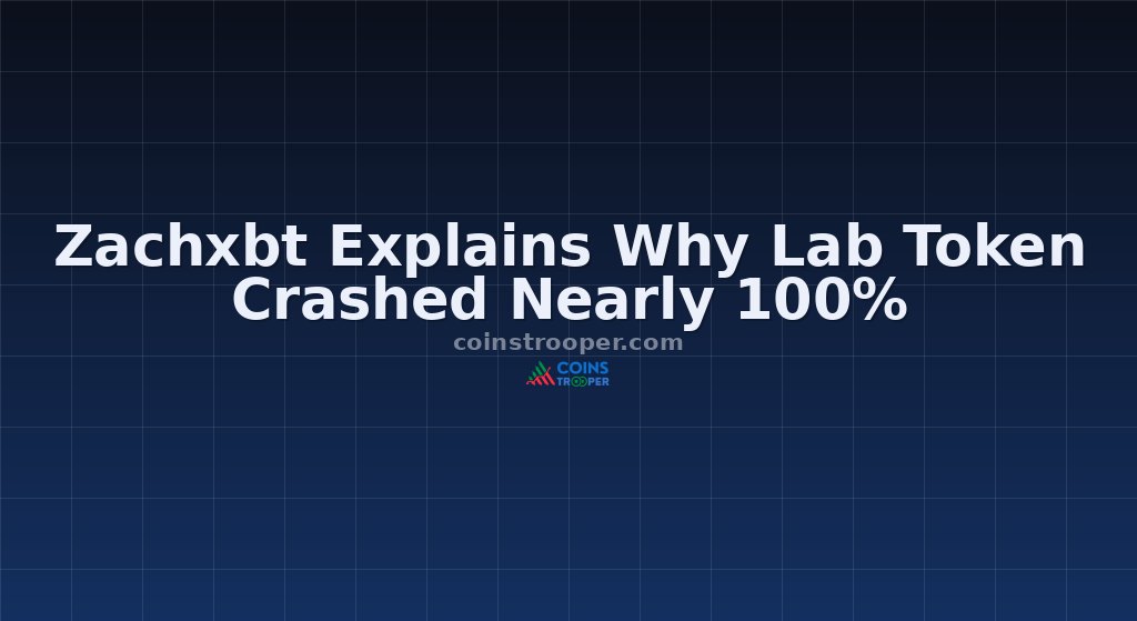 Zachxbt Explains Why Lab Token Crashed Nearly 100%