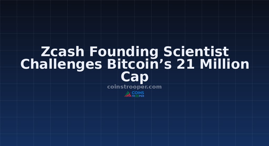 Zcash Founding Scientist Challenges Bitcoin’s 21 Million Cap