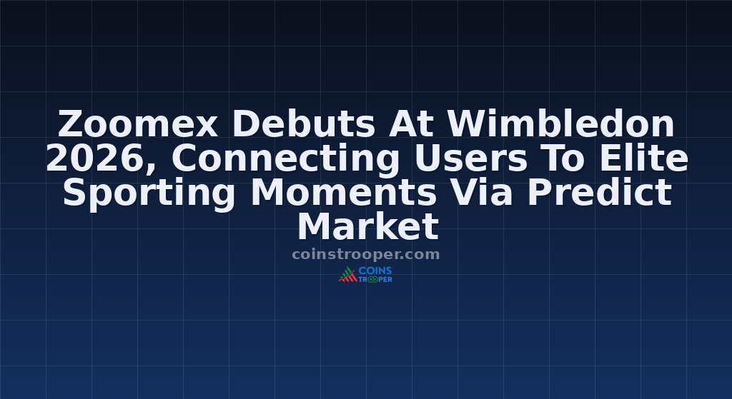 Zoomex Debuts At Wimbledon 2026, Connecting Users To Elite Sporting Moments Via Predict Market