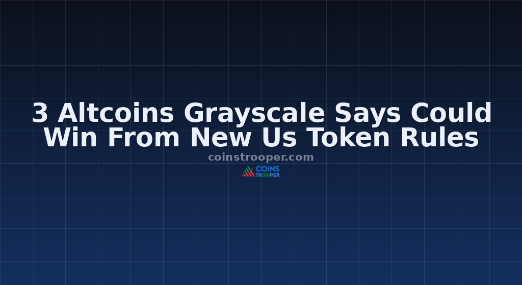 3 Altcoins Grayscale Says Could Win From New Us Token Rules
