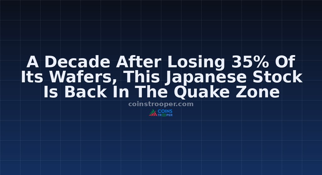 A Decade After Losing 35% Of Its Wafers, This Japanese Stock Is Back In The Quake Zone