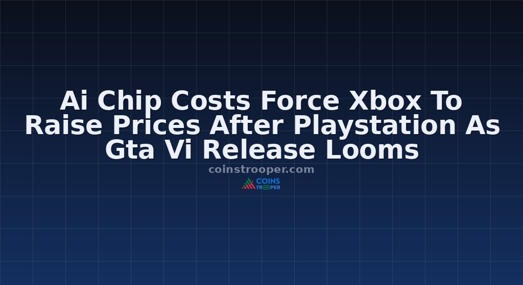 Ai Chip Costs Force Xbox To Raise Prices After Playstation As Gta Vi Release Looms