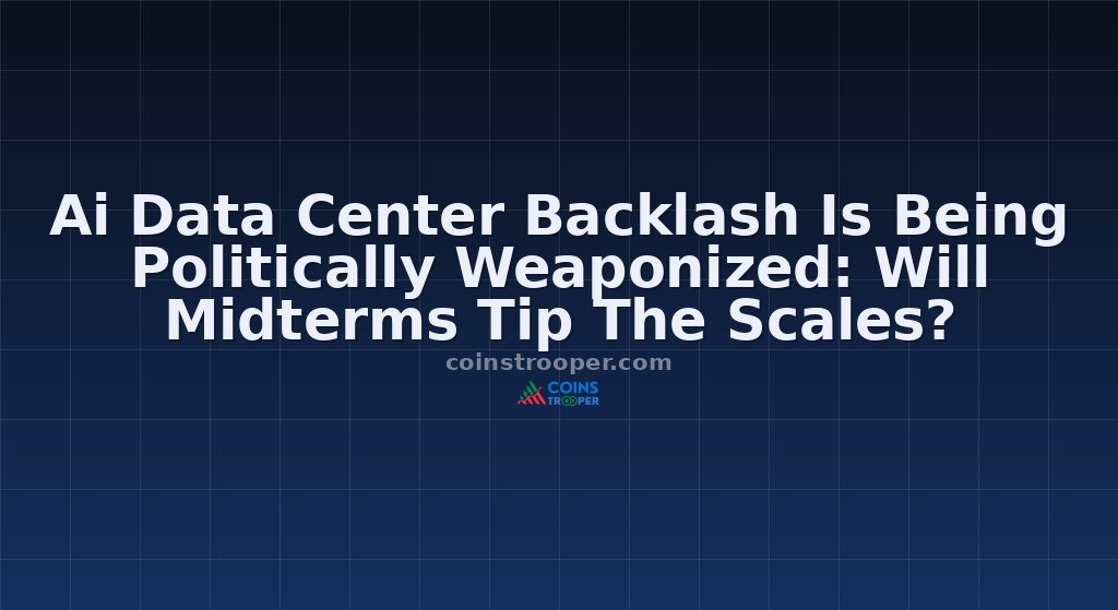 Ai Data Center Backlash Is Being Politically Weaponized: Will Midterms Tip The Scales?
