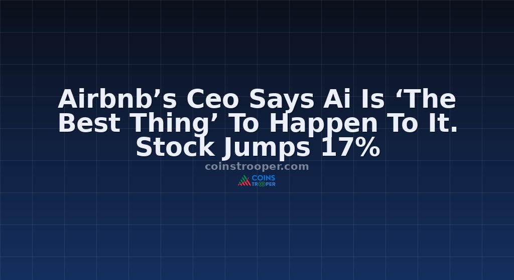 Airbnb’s Ceo Says Ai Is ‘The Best Thing’ To Happen To It. Stock Jumps 17%