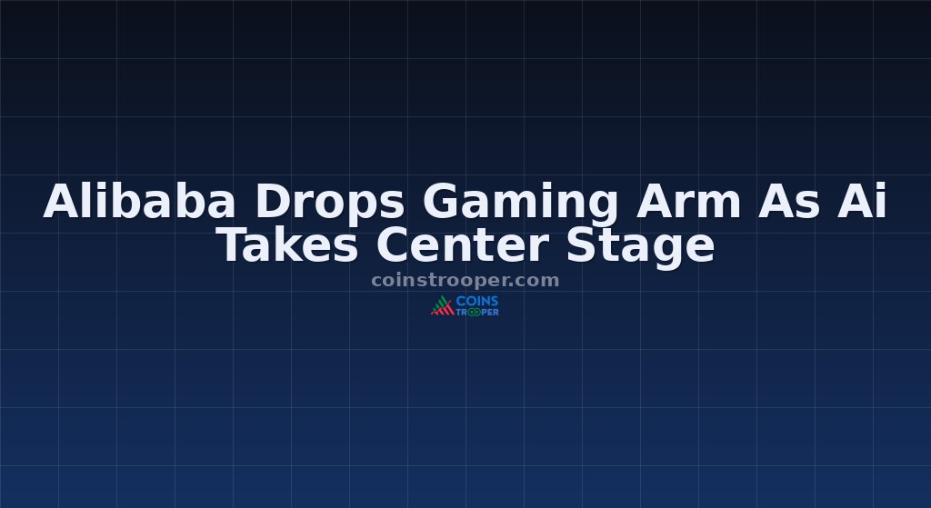 Alibaba Drops Gaming Arm As Ai Takes Center Stage