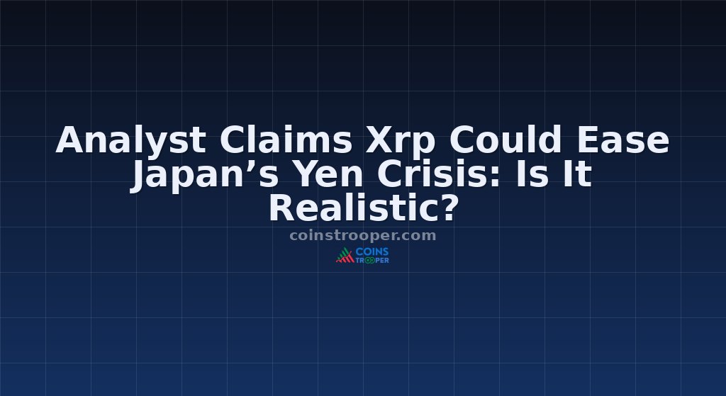 Analyst Claims Xrp Could Ease Japan’s Yen Crisis: Is It Realistic?