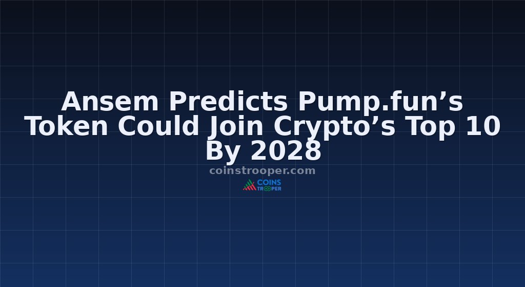 Ansem Predicts Pump.fun’s Token Could Join Crypto’s Top 10 By 2028