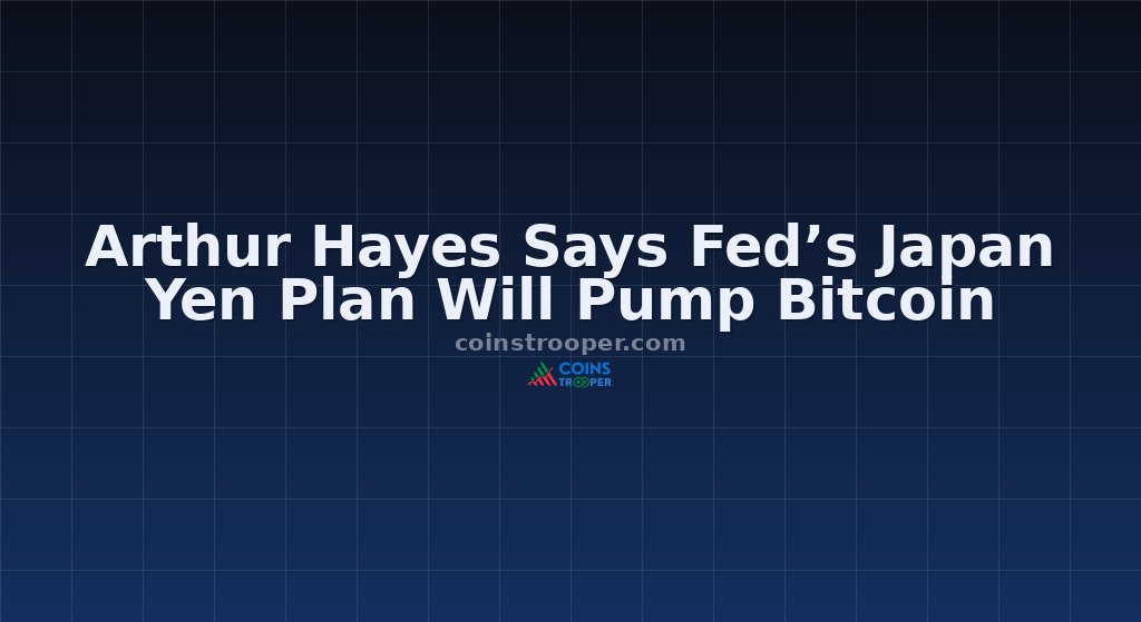 Arthur Hayes Says Fed’s Japan Yen Plan Will Pump Bitcoin