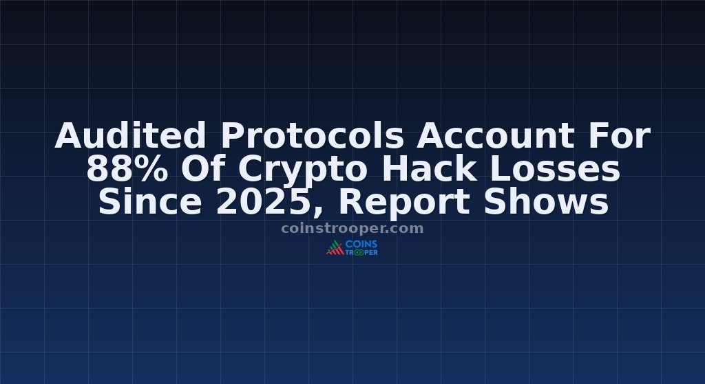 Audited Protocols Account For 88% Of Crypto Hack Losses Since 2025, Report Shows