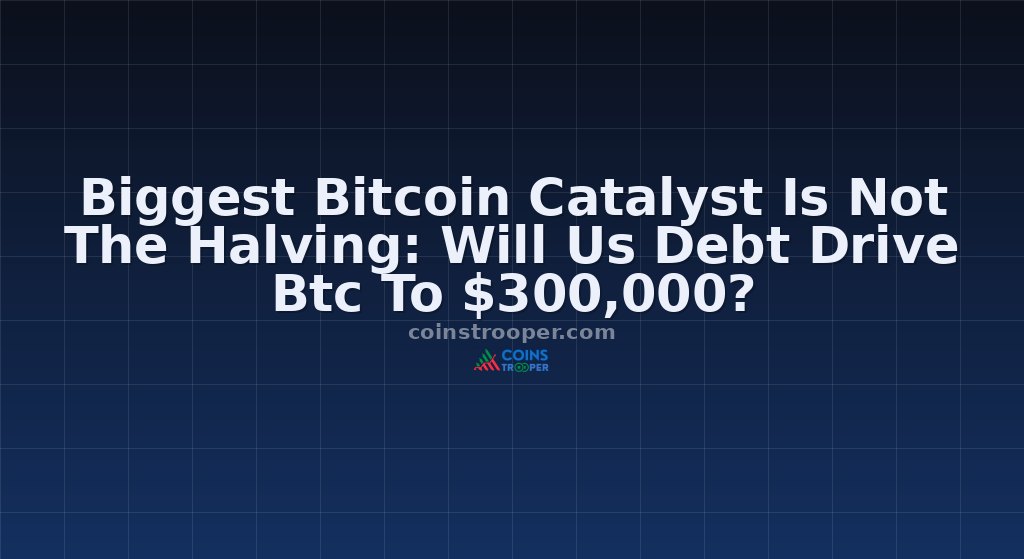 Biggest Bitcoin Catalyst Is Not The Halving: Will Us Debt Drive Btc To $300,000?