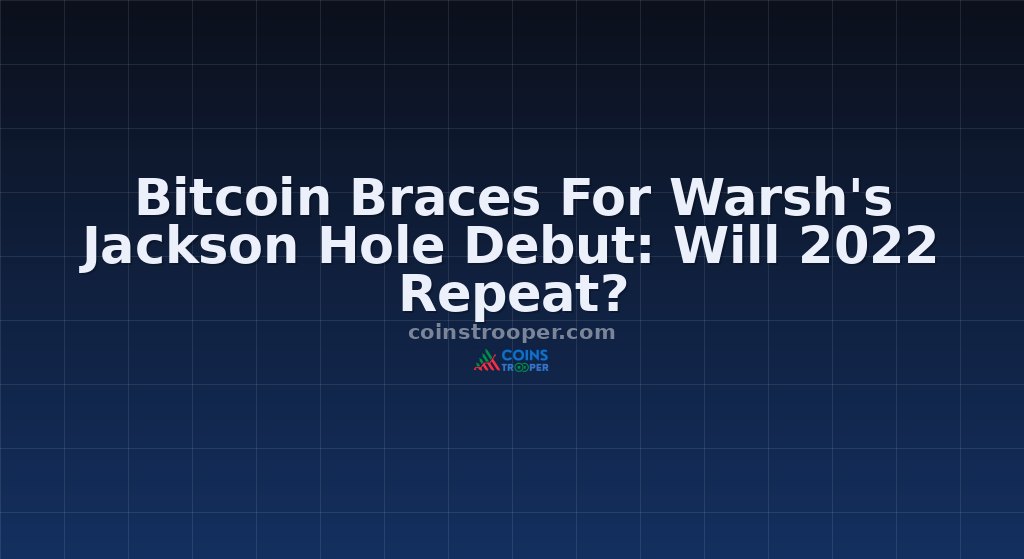 Bitcoin Braces For Warsh's Jackson Hole Debut: Will 2022 Repeat?