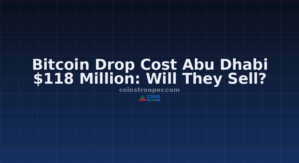 Bitcoin Drop Cost Abu Dhabi $118 Million: Will They Sell?