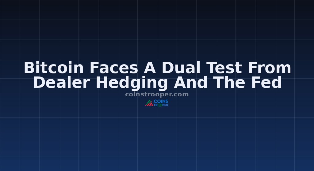 Bitcoin Faces A Dual Test From Dealer Hedging And The Fed