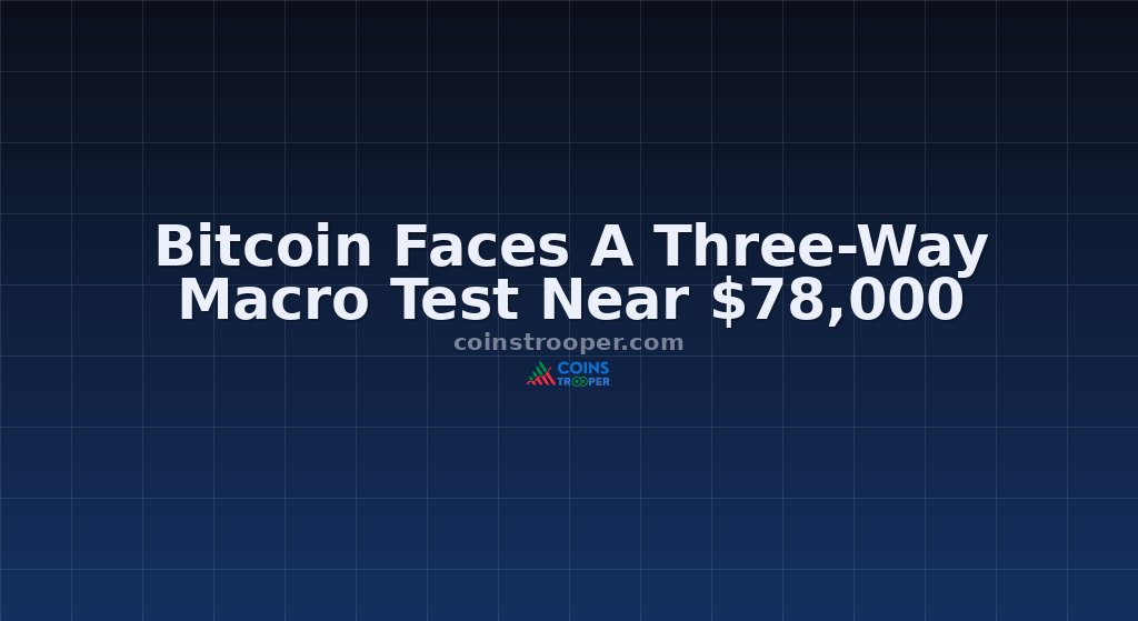 Bitcoin Faces A Three-Way Macro Test Near $78,000