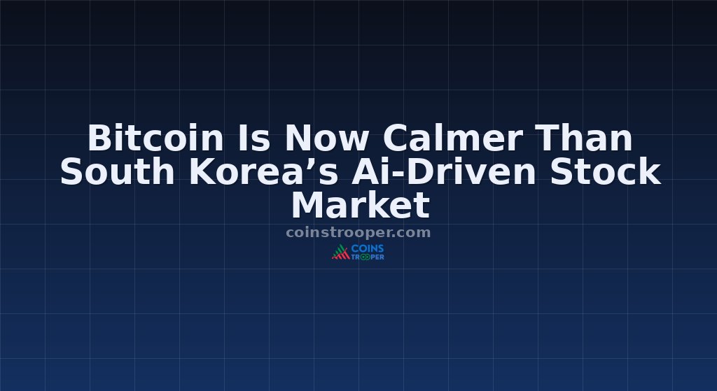 Bitcoin Is Now Calmer Than South Korea’s Ai-Driven Stock Market