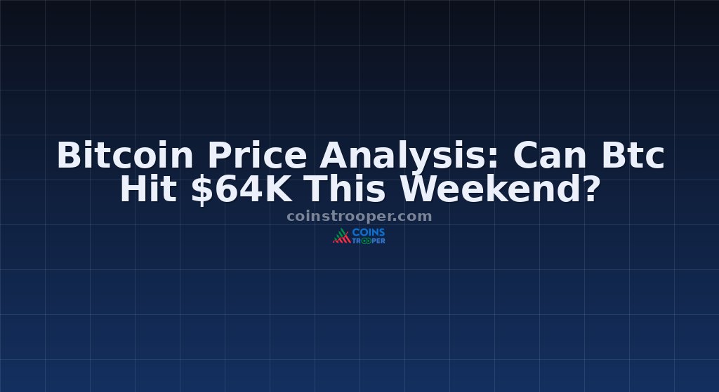Bitcoin Price Analysis: Can Btc Hit $64K This Weekend?