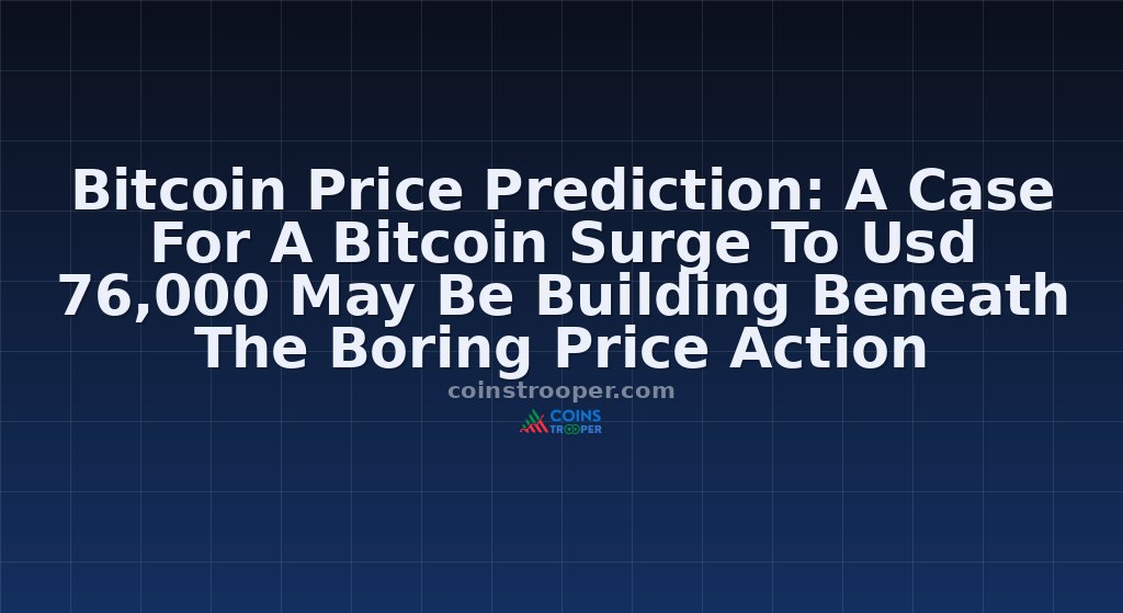 Bitcoin Price Prediction: A Case For A Bitcoin Surge To Usd 76,000 May Be Building Beneath The Boring Price Action