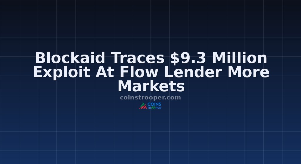 Blockaid Traces $9.3 Million Exploit At Flow Lender More Markets