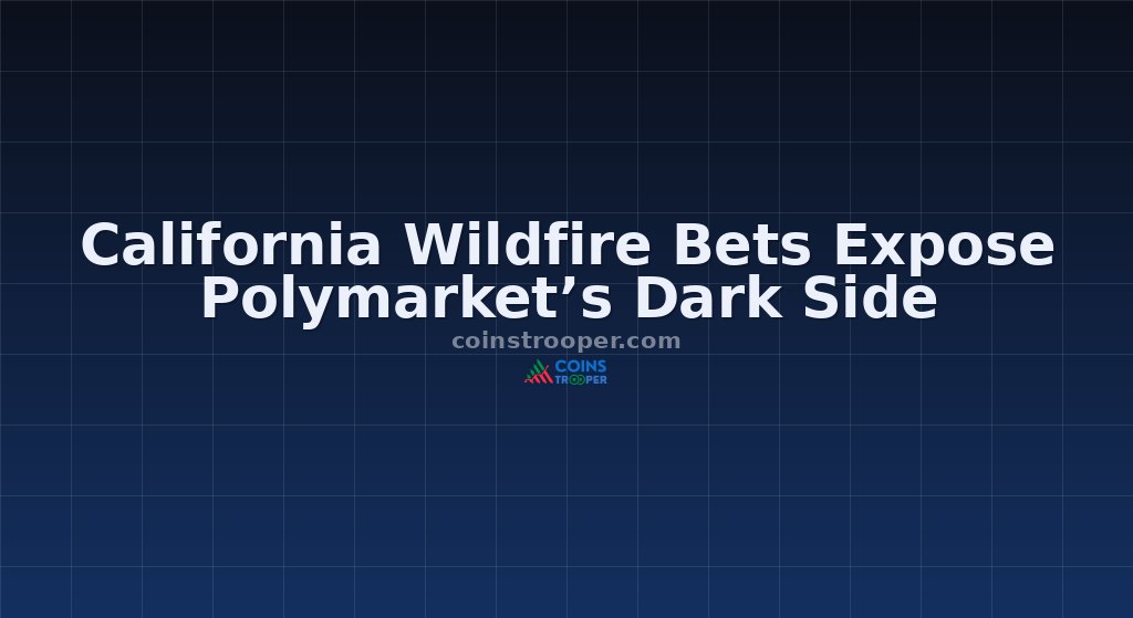 California Wildfire Bets Expose Polymarket’s Dark Side