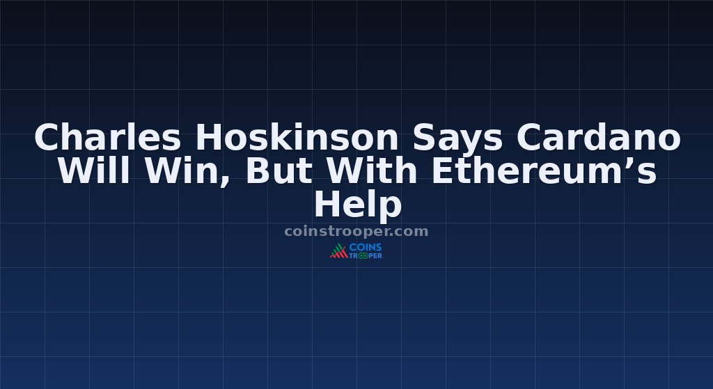 Charles Hoskinson Says Cardano Will Win, But With Ethereum’s Help