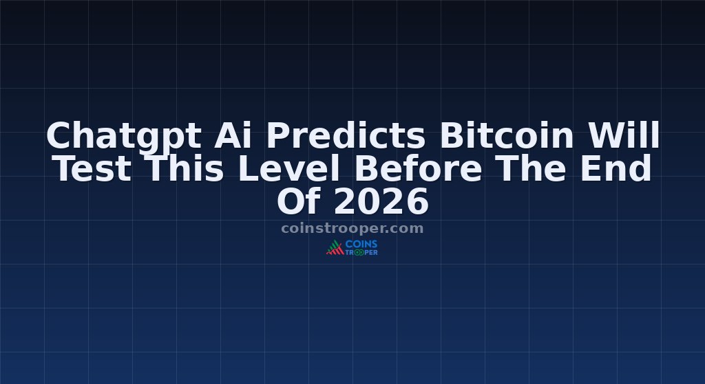 Chatgpt Ai Predicts Bitcoin Will Test This Level Before The End Of 2026