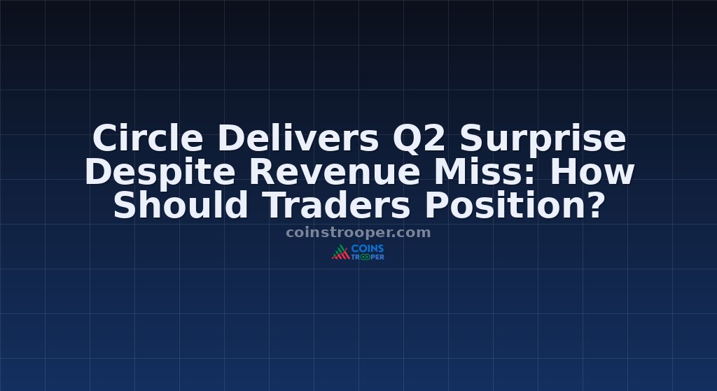 Circle Delivers Q2 Surprise Despite Revenue Miss: How Should Traders Position?