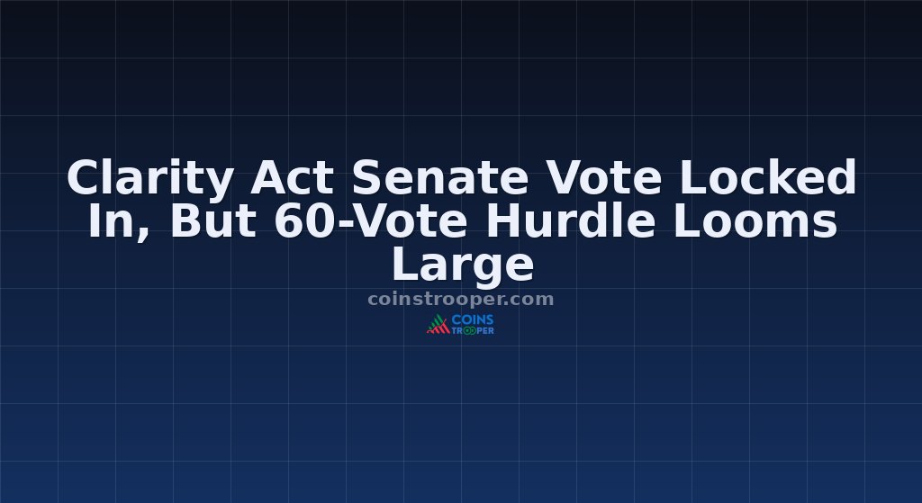 Clarity Act Senate Vote Locked In, But 60-Vote Hurdle Looms Large