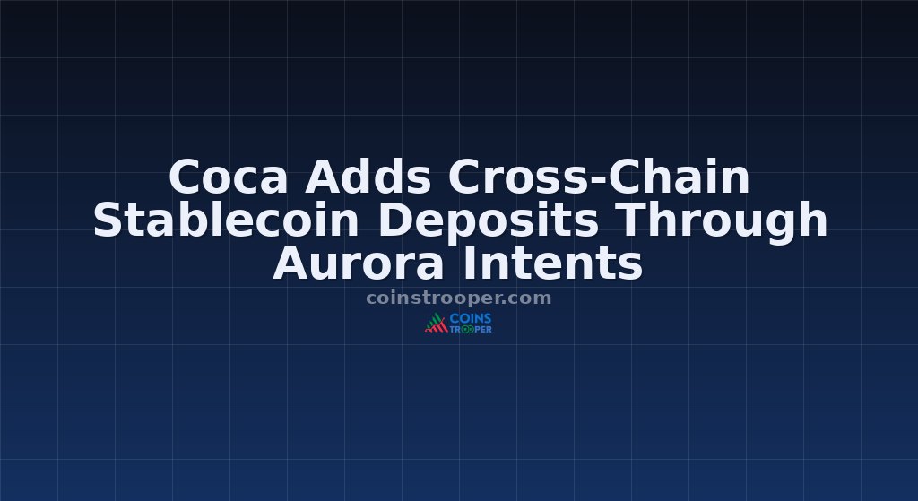 Coca Adds Cross-Chain Stablecoin Deposits Through Aurora Intents
