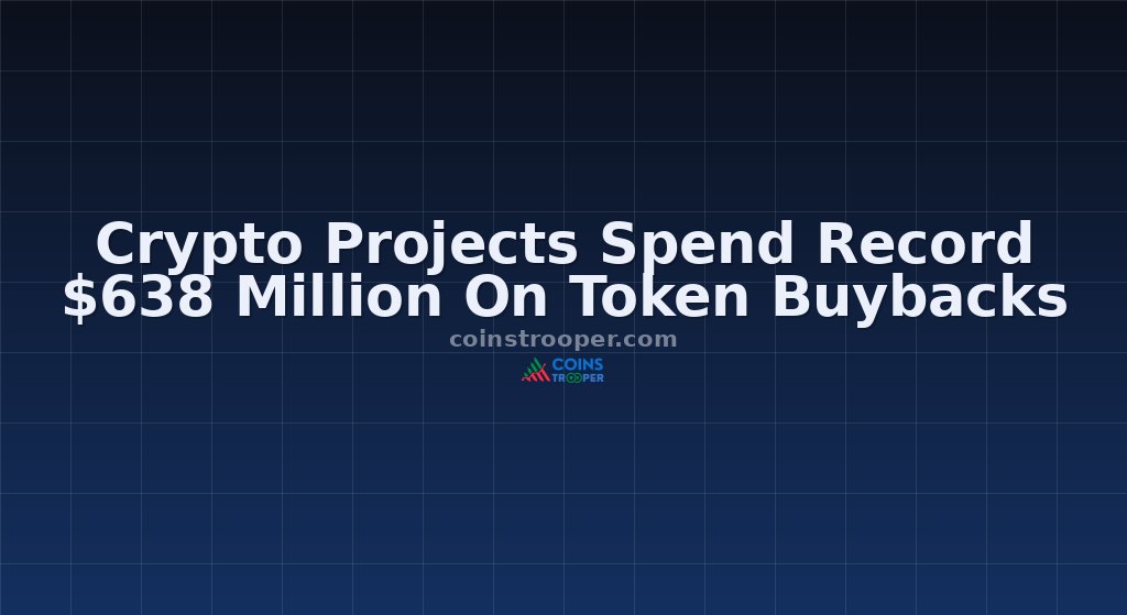 Crypto Projects Spend Record $638 Million On Token Buybacks