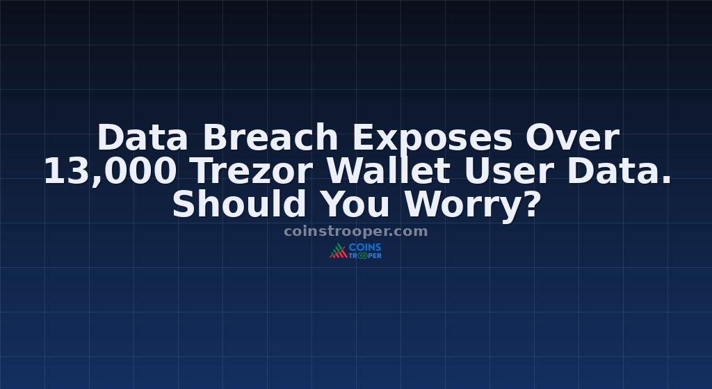 Data Breach Exposes Over 13,000 Trezor Wallet User Data. Should You Worry?