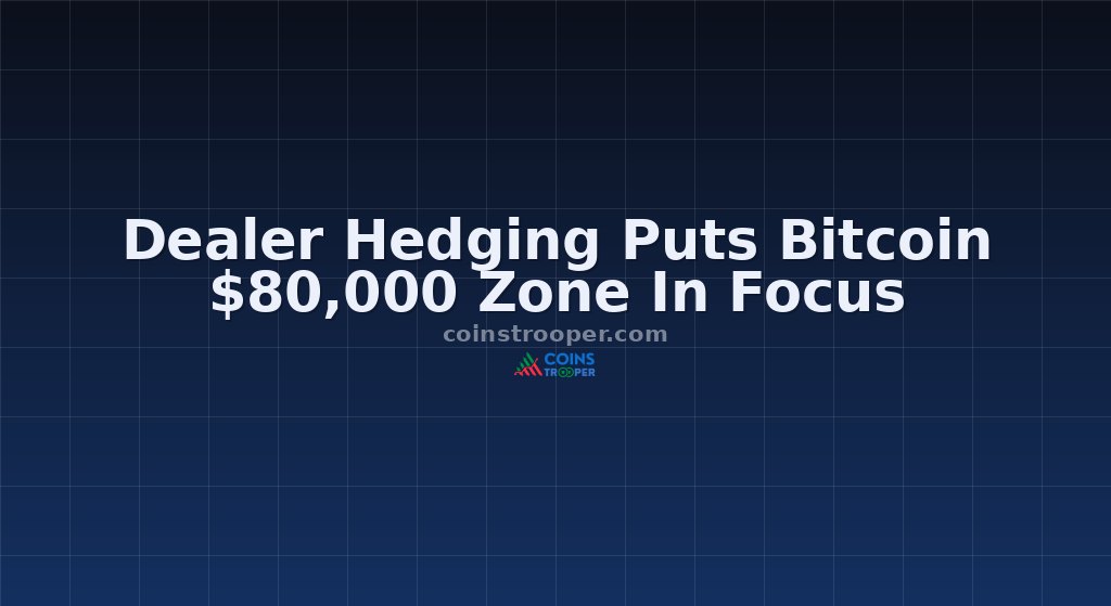Dealer Hedging Puts Bitcoin $80,000 Zone In Focus